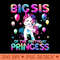 Sister of the Birthday Princess Girl Flossing Unicorn Sister - PNG design downloads - Transform Your Sublimation Creations