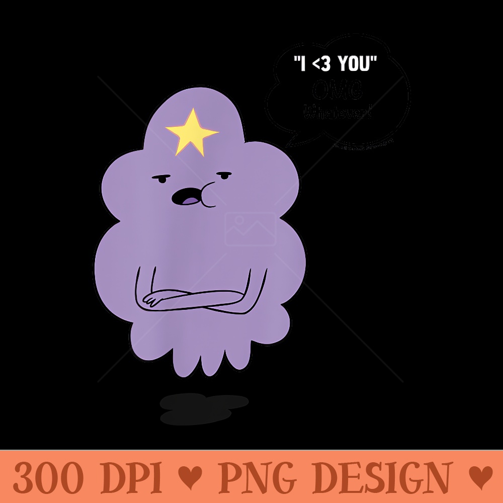 Adventure Time Lumpy Space Princess OMG - High Quality PNG files - Eco Friendly And Sustainable