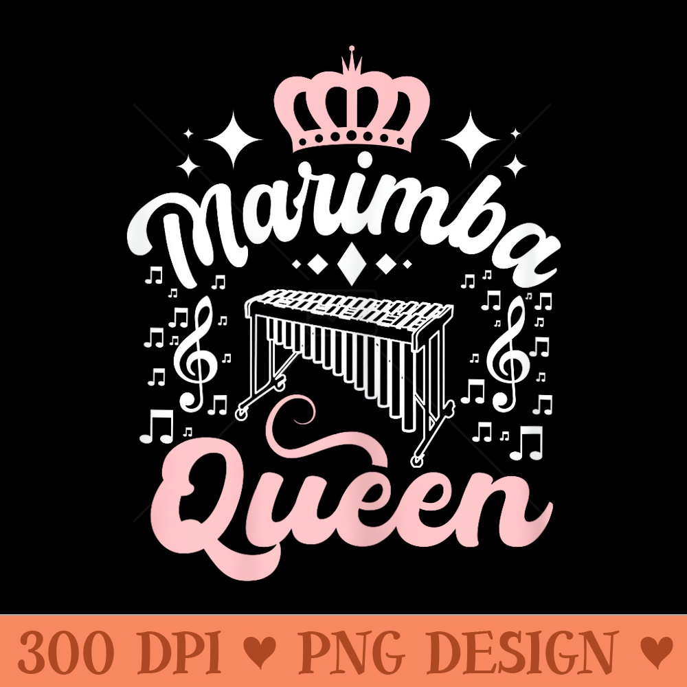 Marimba queen - Digital PNG Artwork - Bring Your Designs to Life