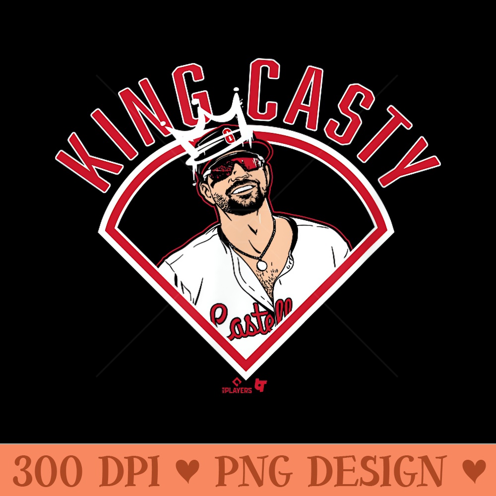 Nick Castellanos King Casty Philadelphia Baseball - Vector PNG Clipart - Bring Your Designs to Life