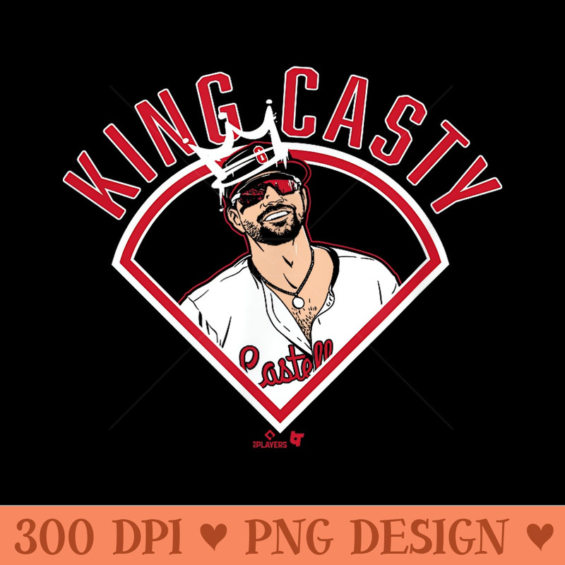 Nick Castellanos King Casty Philadelphia Baseball - Vector PNG Clipart - Bring Your Designs to Life
