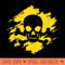 Skull and Crossbones on Yellow Poison Halloween - Mug Sublimation PNG - Limited Edition And Exclusive Designs