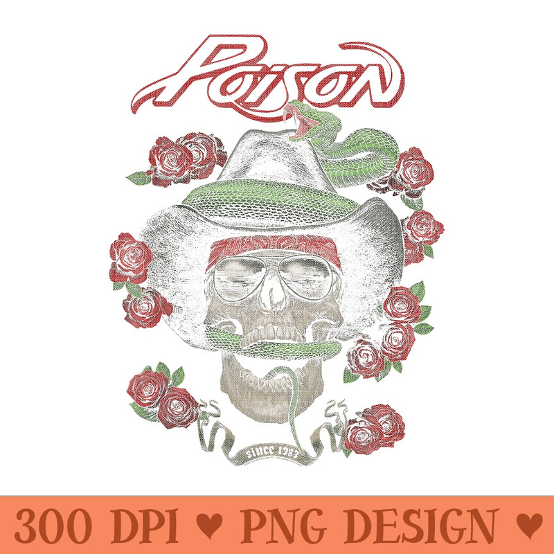 Poison Rose City Tulsa - PNG design assets - Easy To Print And User Friendly Designs