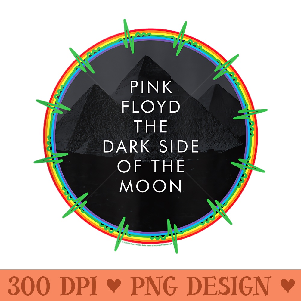 Pink Floyd The Dark Side of the Moon Circle Heartbeat - High Quality PNG download - Limited Edition And Exclusive Designs