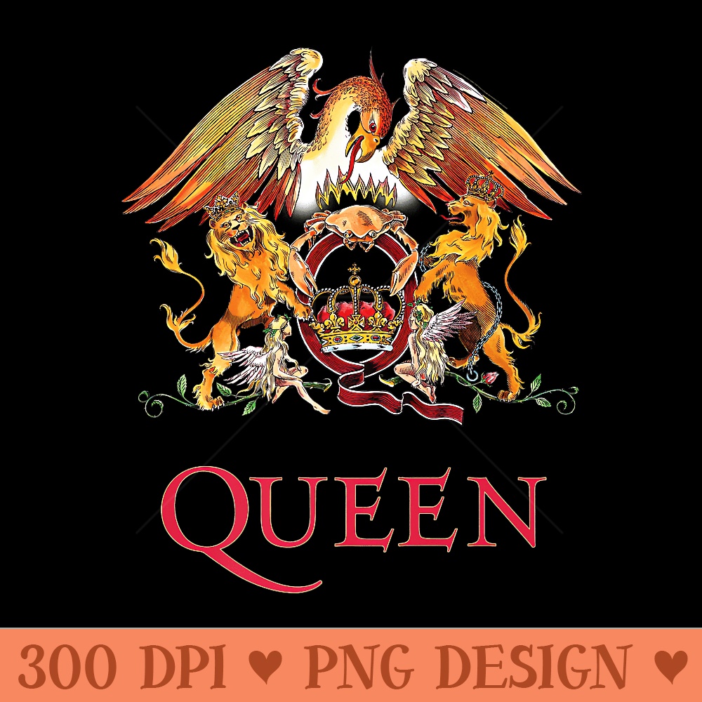 Queen Official Classic Crest Premium - Modern PNG designs - Premium Quality PNG Artwork