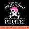 Why Be A Princess When You Can Be A Pirate - PNG Clipart for Graphic Design - Perfect for Sublimation Art