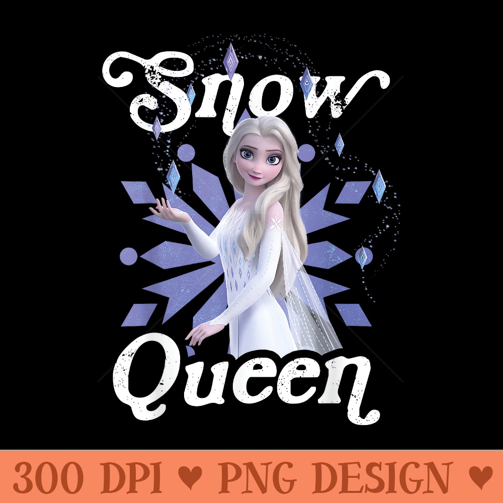 Disney Frozen 2 Elsa Snow Queen Portrait - PNG Clipart for Graphic Design - Stunning Sublimation Graphics