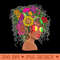 Afro African American Black Melanin Queen Juneteenth - Transparent PNG Clipart - Bring Your Designs to Life
