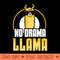 No Drama Llama Cute Llamas Animal Sayings - PNG download with transparent background - Bold & Eye Catching