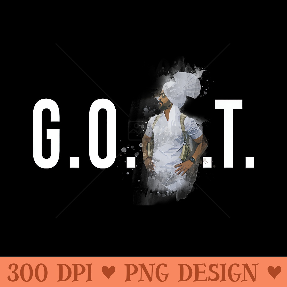 DILJIT DOSANJH GOAT Punjabi Singer Desi Apparel Premium - PNG graphics - Unlock Vibrant Sublimation Designs