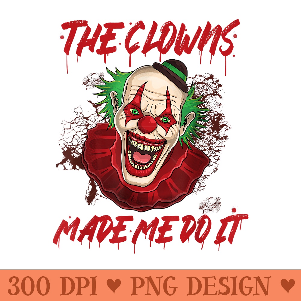 Halloween Clown Free Hugs KIller Evil Laughing Joker Scary - PNG graphics - Trendsetting And Modern Collections