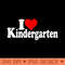 I HEART LOVE KINDERGARTEN ELEMENTARY SCHOOL - Vector PNG Clipart - Bring Your Designs to Life
