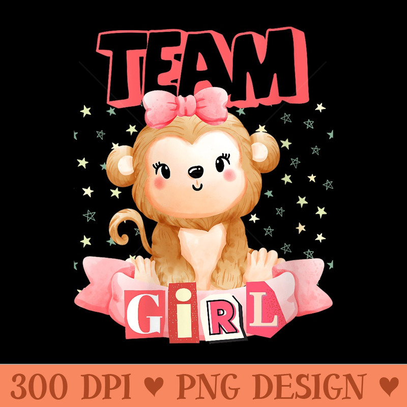 Team Girl Gender Reveal Pregnancy Announcement Baby Party - PNG Art Files - Revolutionize Your Designs