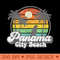 Vintage Panama City Beach Florida Surfing Retro Surf - PNG Clipart for Graphic Design - Perfect for Creative Projects