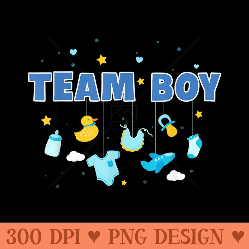 Gender Reveal Team - Design PNG template - Transform Your Sublimation Creations