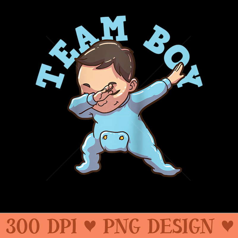 Gender Reveal Party Team Raglan Baseball - PNG design assets - Transform Your Sublimation Creations