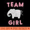 s Elephant Gender Reveal Team Girl Baby Shower - Free PNG download - Eco Friendly And Sustainable