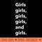 Funny Girls, Girls For Team Girl Fans - Vector PNG download - Create with Confidence
