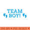 Baby Gender Reveal Party T Team Blue Team - Modern PNG designs - Perfect for Sublimation Mastery