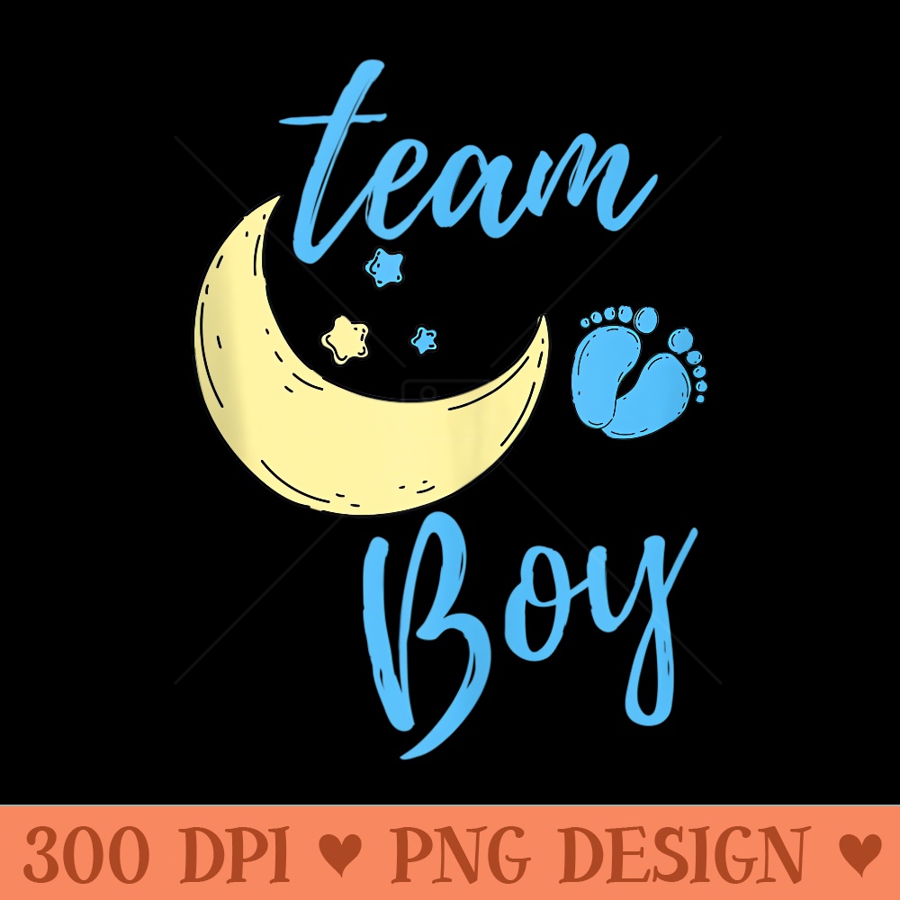 Team Gender Reveal for Baby Gender Reveal Party - PNG Clipart for Graphic Design - High Resolution And Print Ready Designs