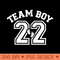 Gender reveal team boy 2022 matching family baby party - Printable PNG Graphics - Enhance Your Apparel