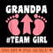 Grandpa team girl Gender Reveal for Girls - Beautiful PNG download - Transform Your Sublimation Creations