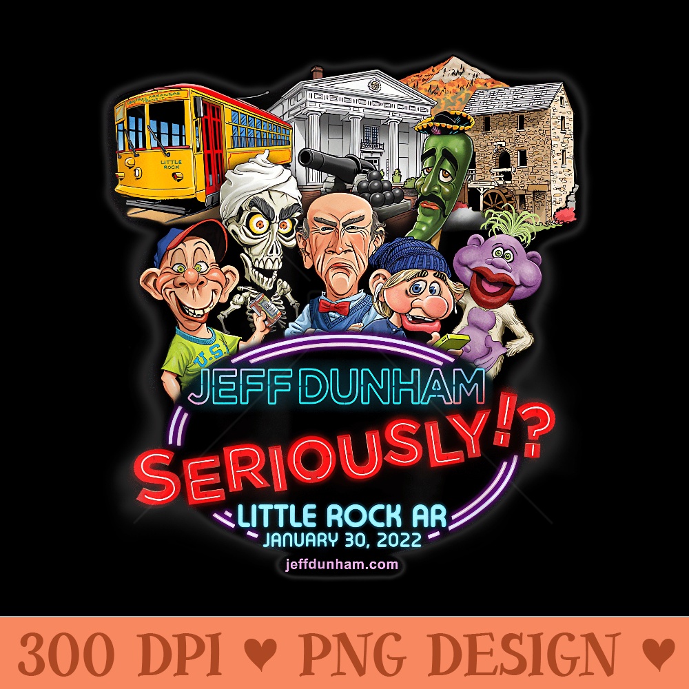 Jeff Dunham Little Rock, AR - PNG download with transparent background - Perfect for Personalization