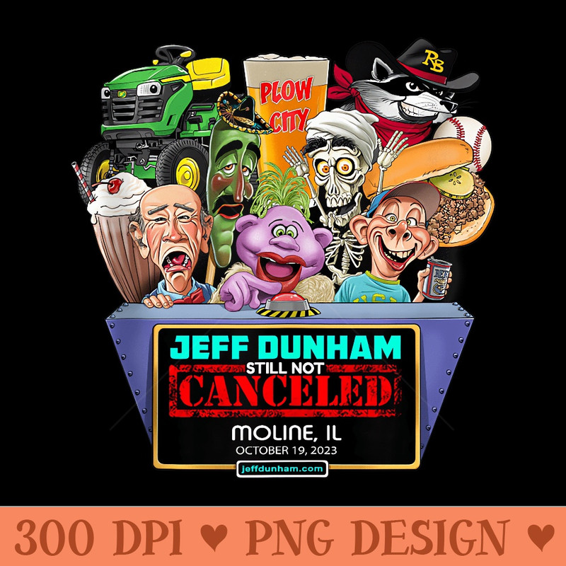 Jeff Dunham Moline, IL 2023 - Transparent PNG download - Perfect for Creative Projects