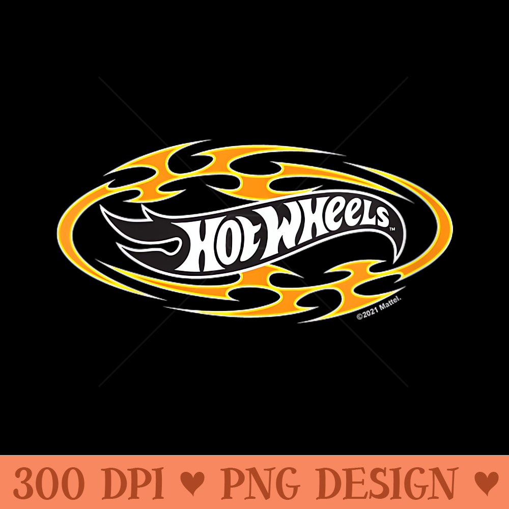 Hot Wheels Oval Flame Logo - PNG download for graphic design - Eco Friendly And Sustainable