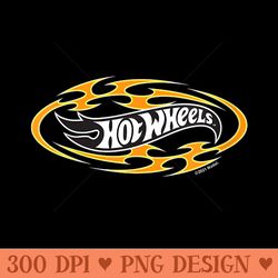 hot wheels oval flame logo - png download for graphic design