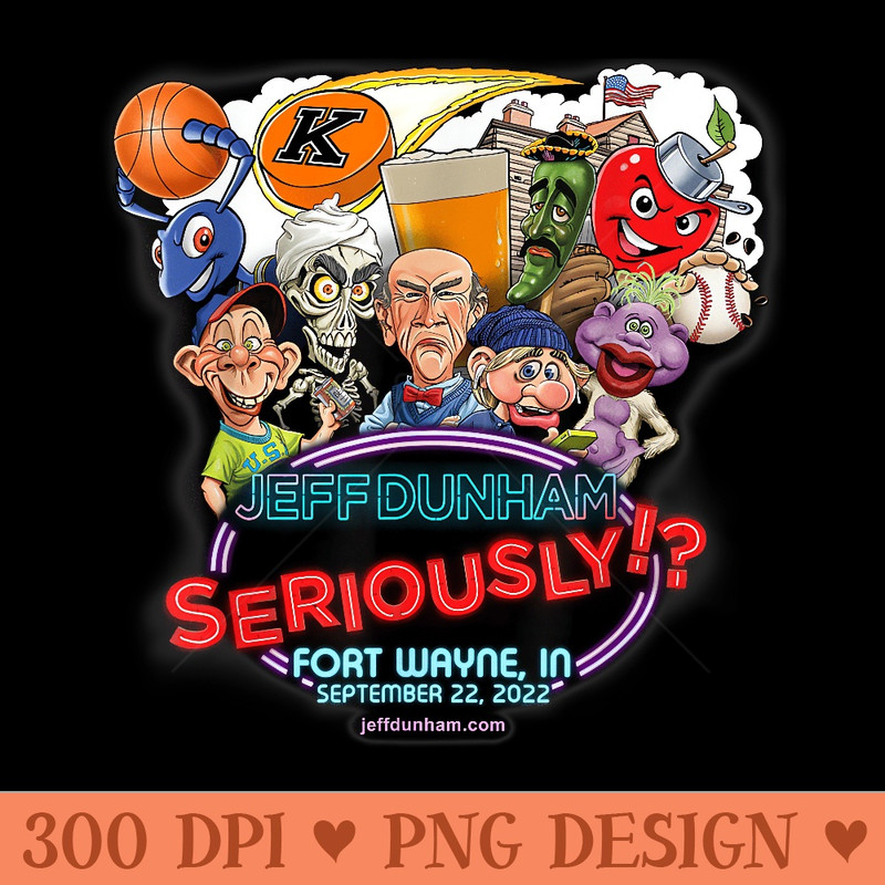 Jeff Dunham Ft. Wayne, IN - PNG graphics - Premium Quality PNG Artwork