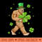 Irish Bigfoot St Patricks Day Leprechaun Sasquatch Shamrock - Unique Sublimation PNG Download - Bring Your Designs to Life