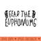 Fear The Euphoniums Marching Band T Tuba Camp Section - Clipart PNG - Eco Friendly And Sustainable
