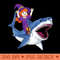s Witch Riding Shark Spooky Halloween Funny Witchy - PNG download - Create with Confidence