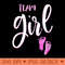 Team Girl Cute Pink Footprint Gender Reveal Baby Shower Premium - High Resolution PNG download - Create with Confidence
