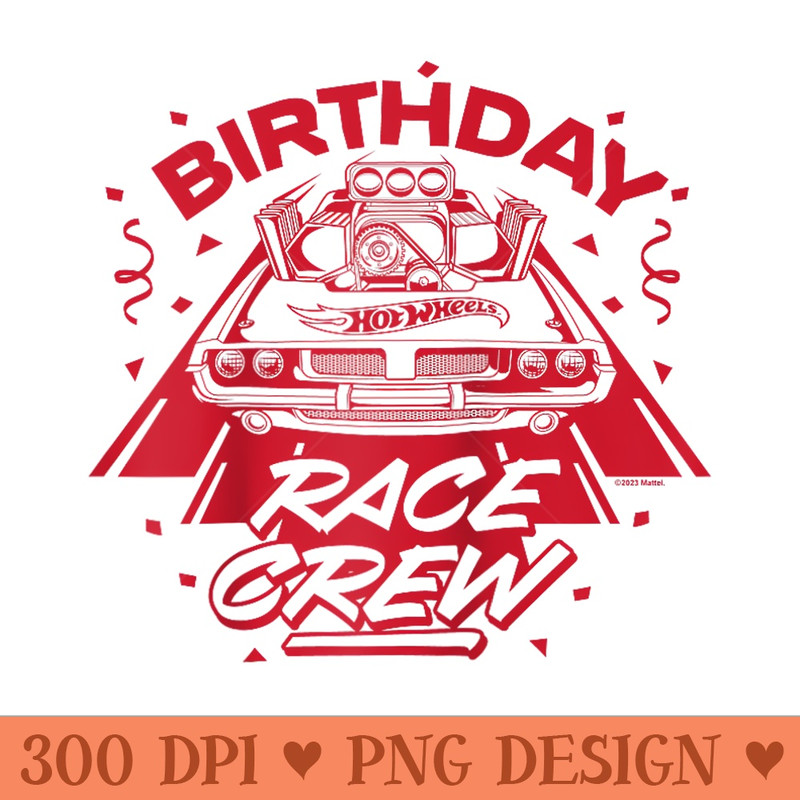 Hot Wheels Birthday Race Crew Raglan Baseball - PNG Download - Enhance Your Apparel