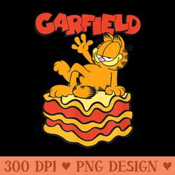 garfield lasagna slice garfield pose - high quality png files