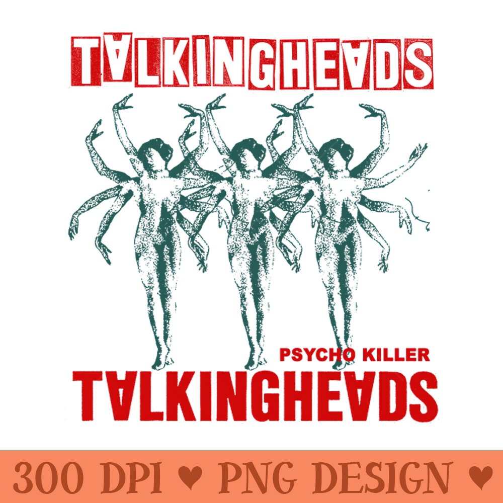 70s talking heads vintage art - Modern PNG designs - Unique And Exclusive Designs
