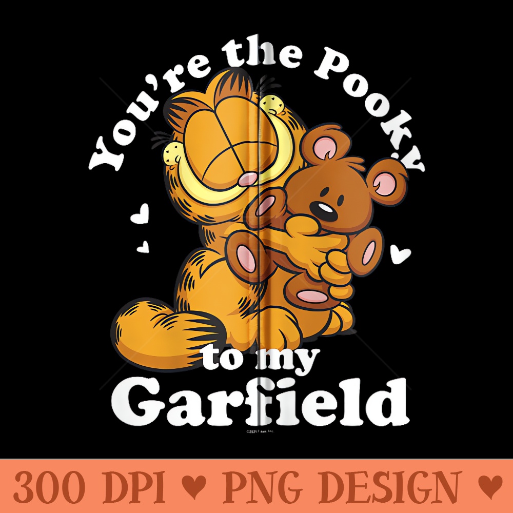 Garfield Valentines Day Youre The Pooky To My Garfield Zip Hoodie - Unique Sublimation PNG Download - Perfect for Personalization