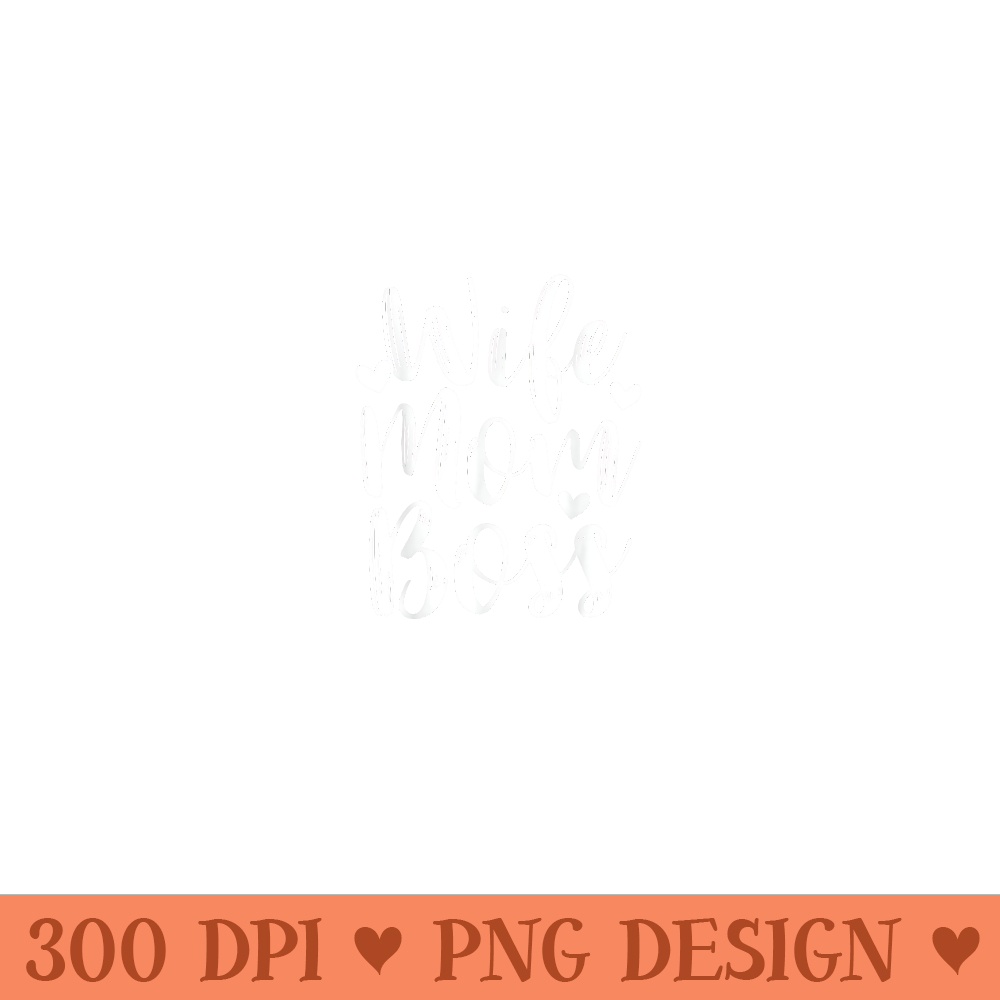 Women Wife Mom Boss Funny Mothers Day Cute Mommy - Unique Sublimation patterns - Limited Edition And Exclusive Designs