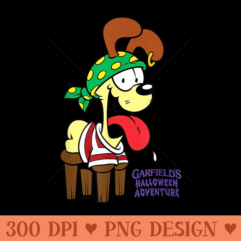 Garfield Pirate Odie with Peg Legs - Sublimation PNG Designs - Fashionable and Fearless