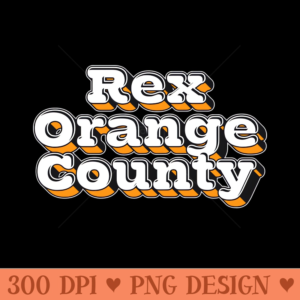 ReX OrangE CountY - PNG download with transparent background - High Resolution And Print Ready Designs
