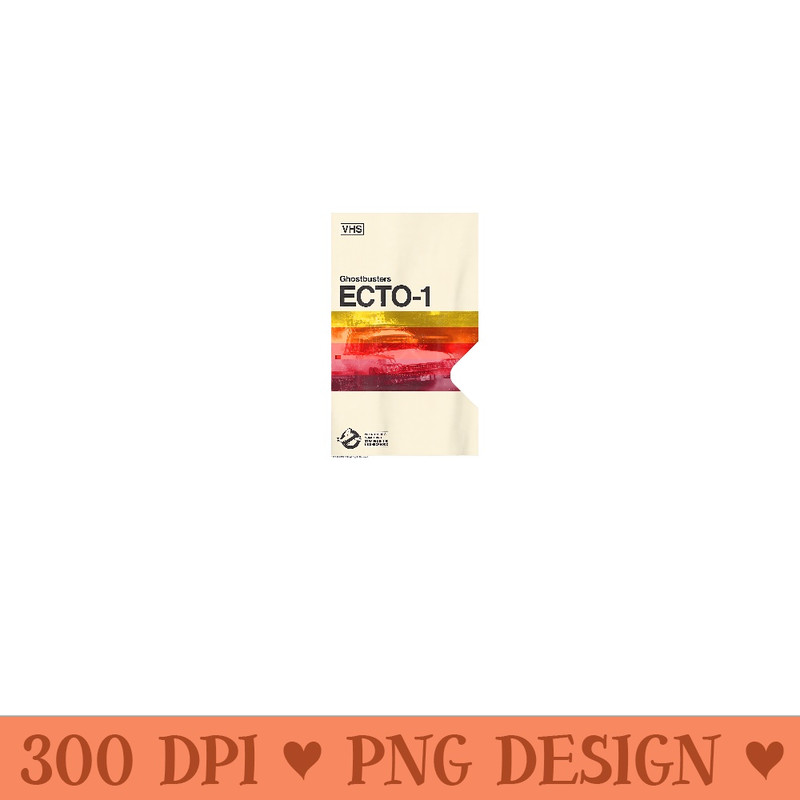 Ghostbusters Ecto1 VHS - PNG design assets - Revolutionize Your Designs