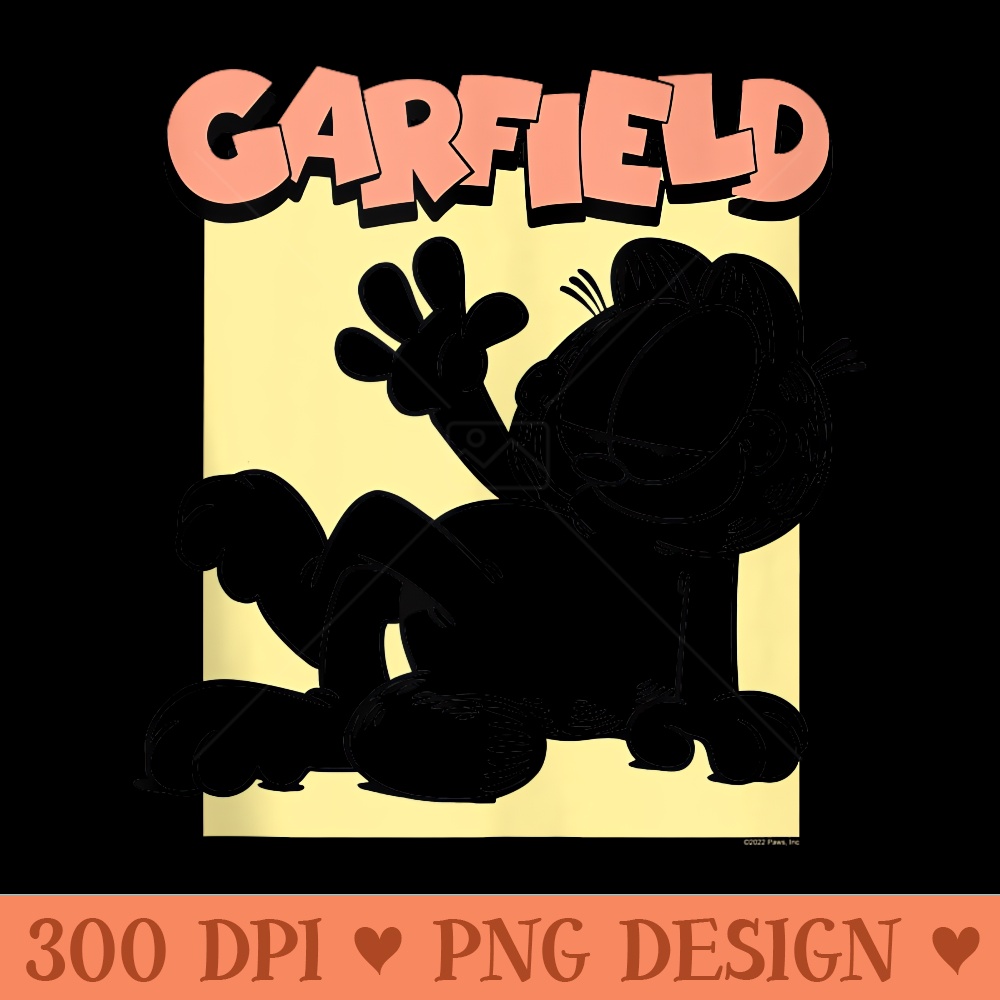 Garfield Lounging Garfield - Exclusive PNG designs - Quick And Seamless Download Process