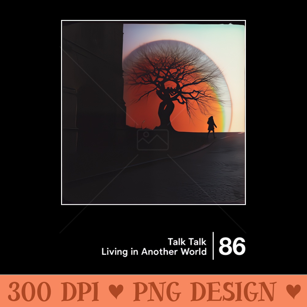 Living in Another World Minimal Style Graphic Artwork - PNG Prints - Easy To Print And User Friendly Designs