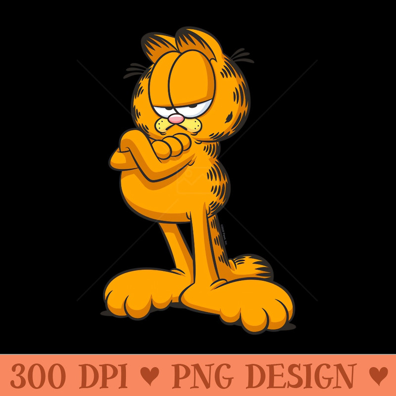 Garfield crossed arms - PNG Design Files - Unleash Your Inner Rebellion