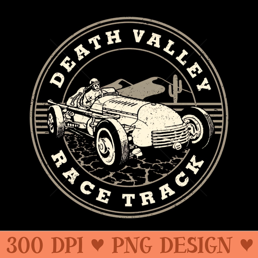 Vintage Death Valley Race Track by Buck Originals - Transparent PNG Clipart - Trendsetting And Modern Collections