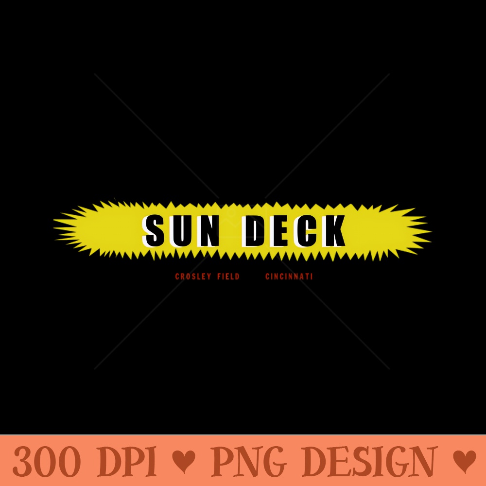 Sun Deck - Digital PNG Downloads - Enhance Your Apparel