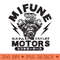 Mifune Motors - Ready To Print PNG Designs - Quick And Seamless Download Process