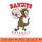 Bandits Baseball 2024 Team - PNG Templates - Eco Friendly And Sustainable